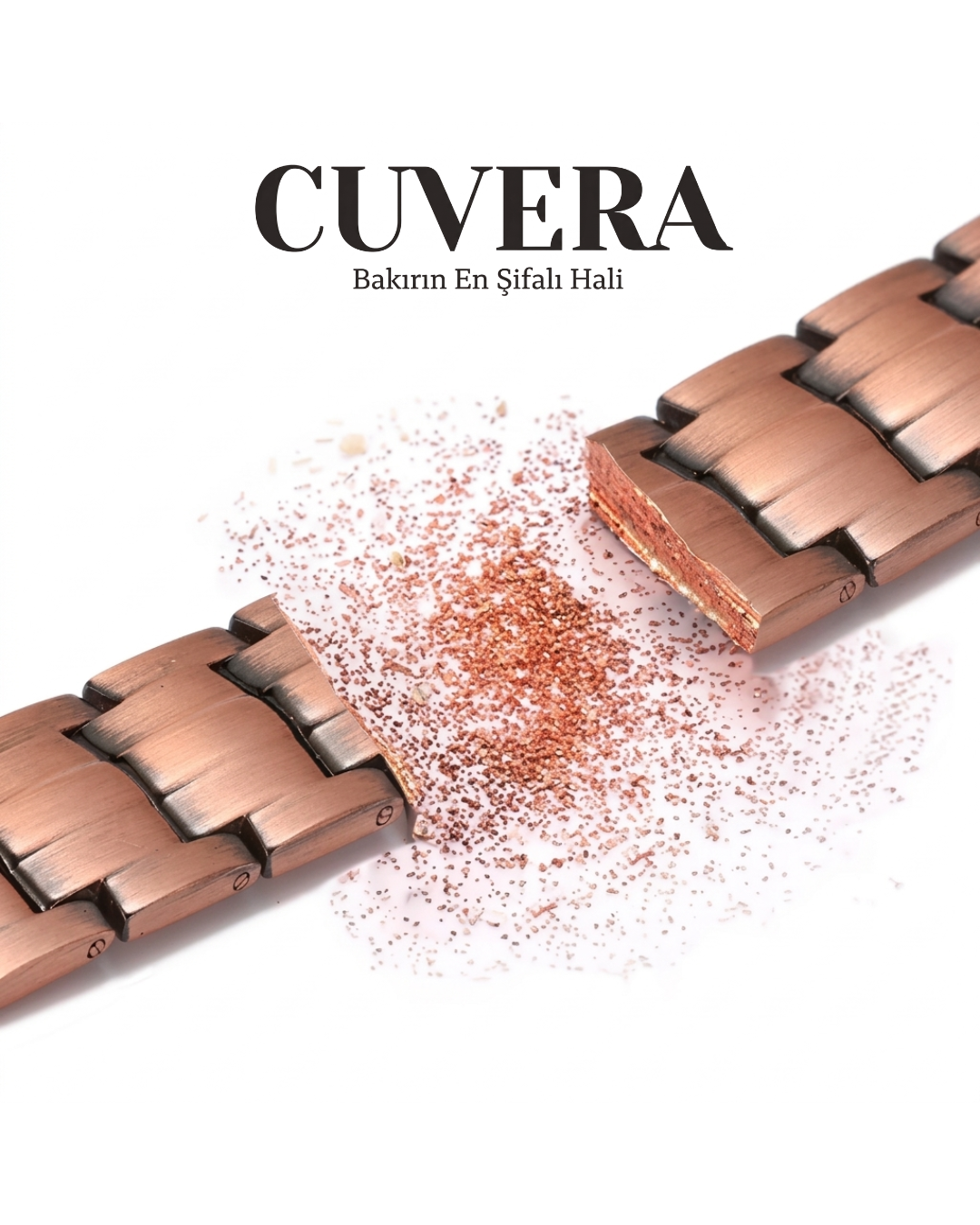 CUVERA™ Şifalı Manyetik Bakır Kaplama Bileklik