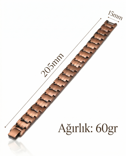 CUVERA™ Şifalı Manyetik Bakır Kaplama Bileklik