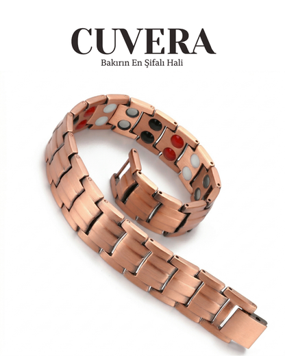 CUVERA™ Şifalı Manyetik Bakır Kaplama Bileklik